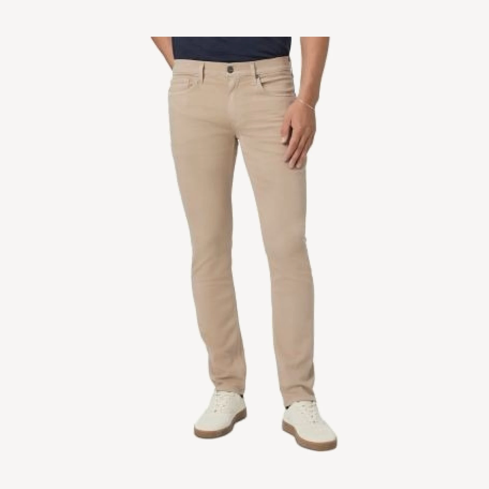 Paige Lennox Slim Fit Jeans in Toasted Almond