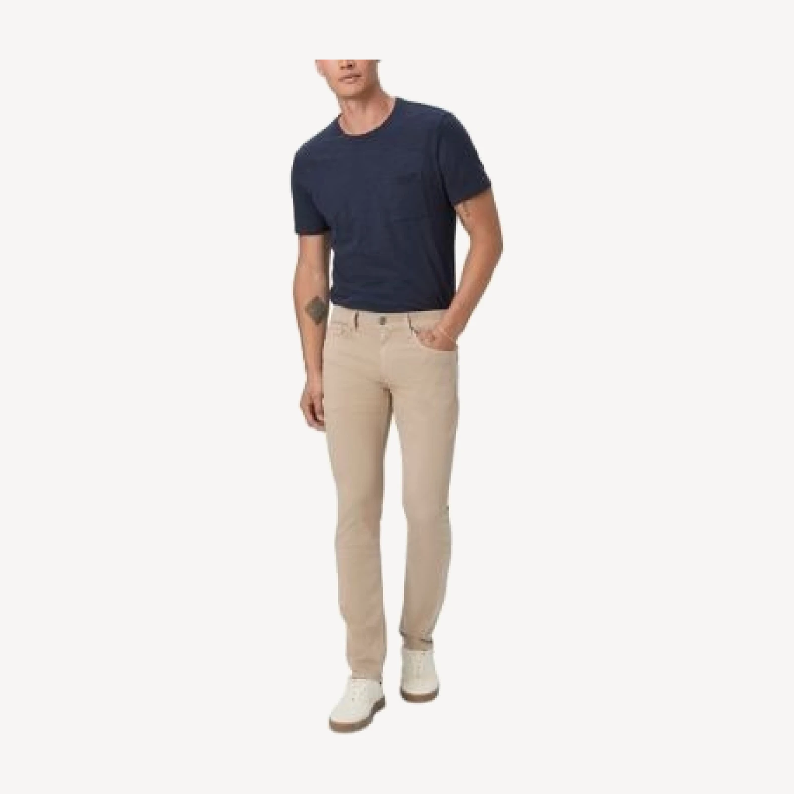 Paige Lennox Slim Fit Jeans in Toasted Almond