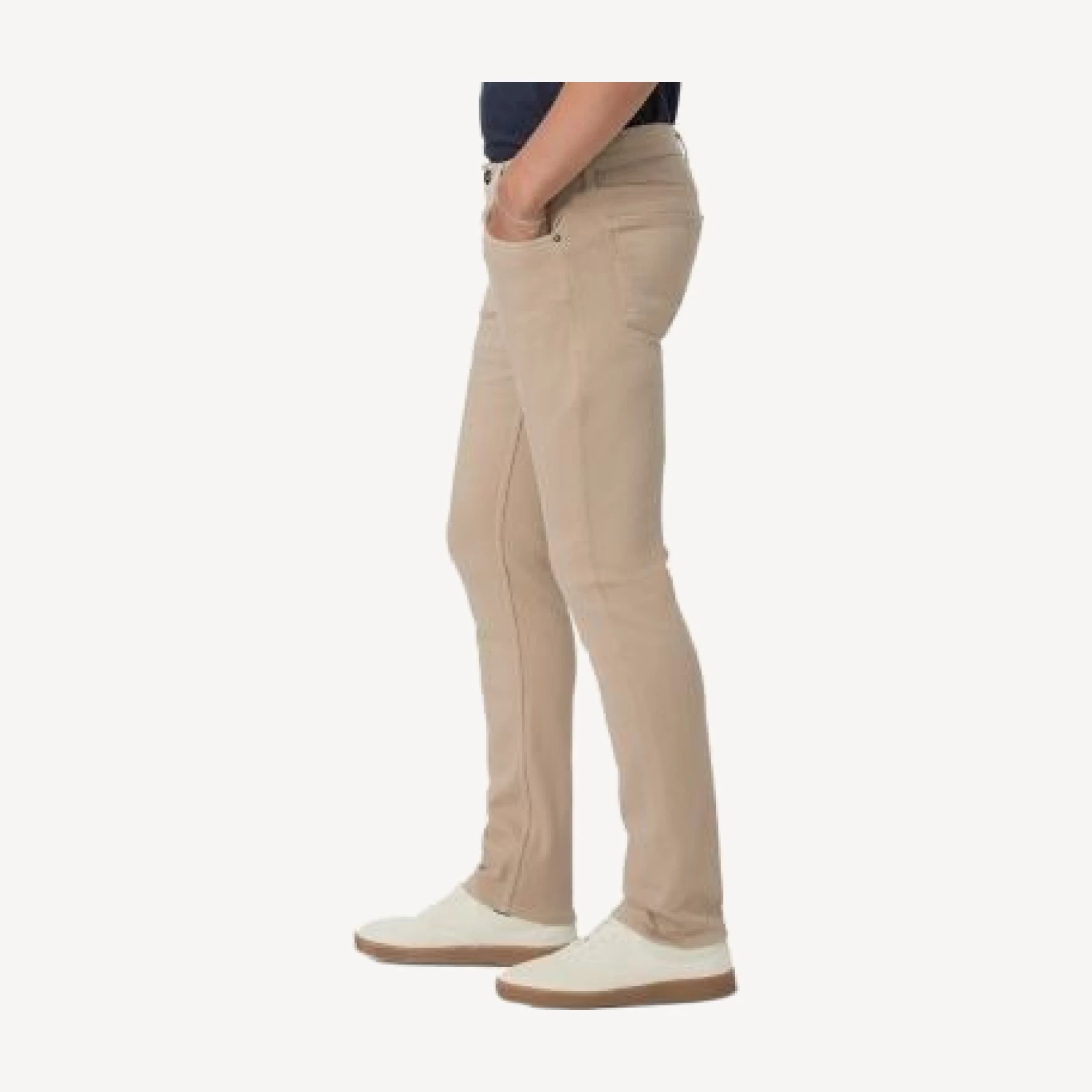 Paige Lennox Slim Fit Jeans in Toasted Almond