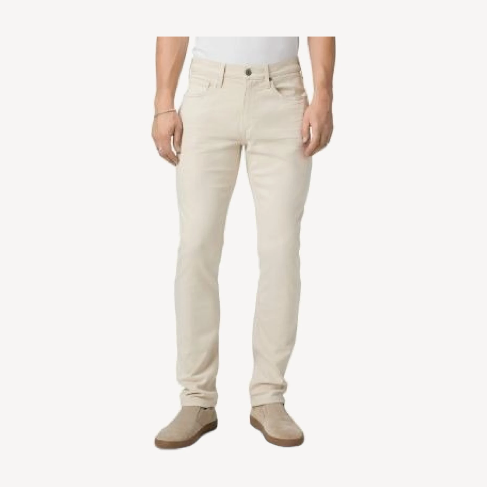 Paige 32 Federal Slim Fit Jeans in Sea Shell