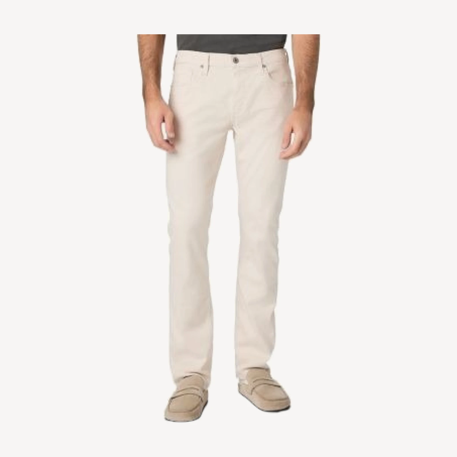 Paige 32 Normandie Straight Fit Jeans in Sea Shell