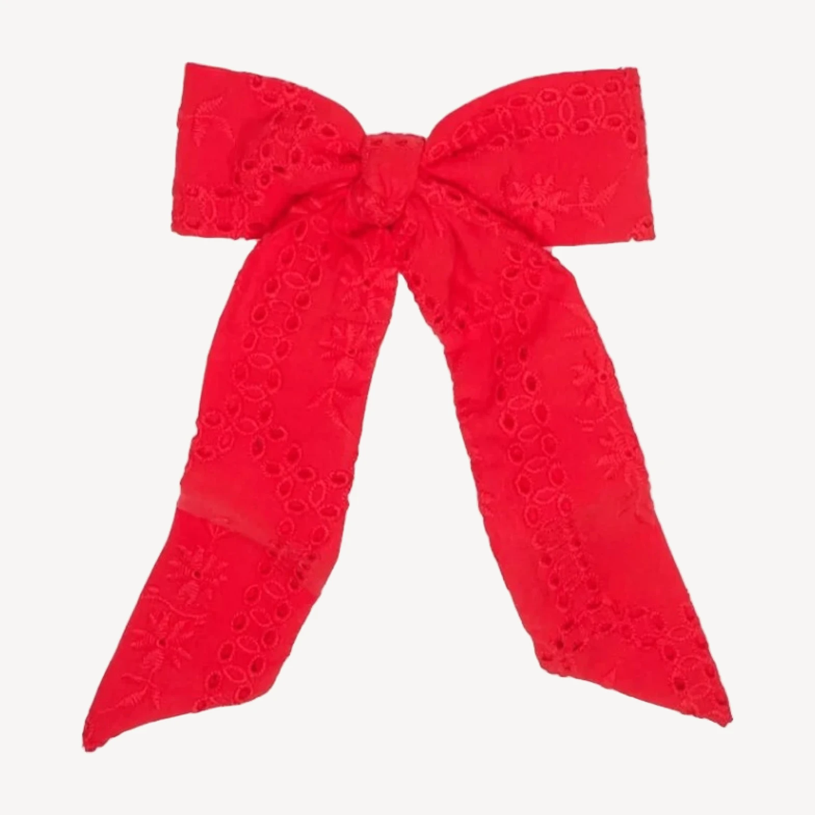 The Belle Bow - Cherry Trellis Broderie