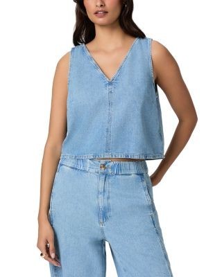 Paige Zola Denim Top