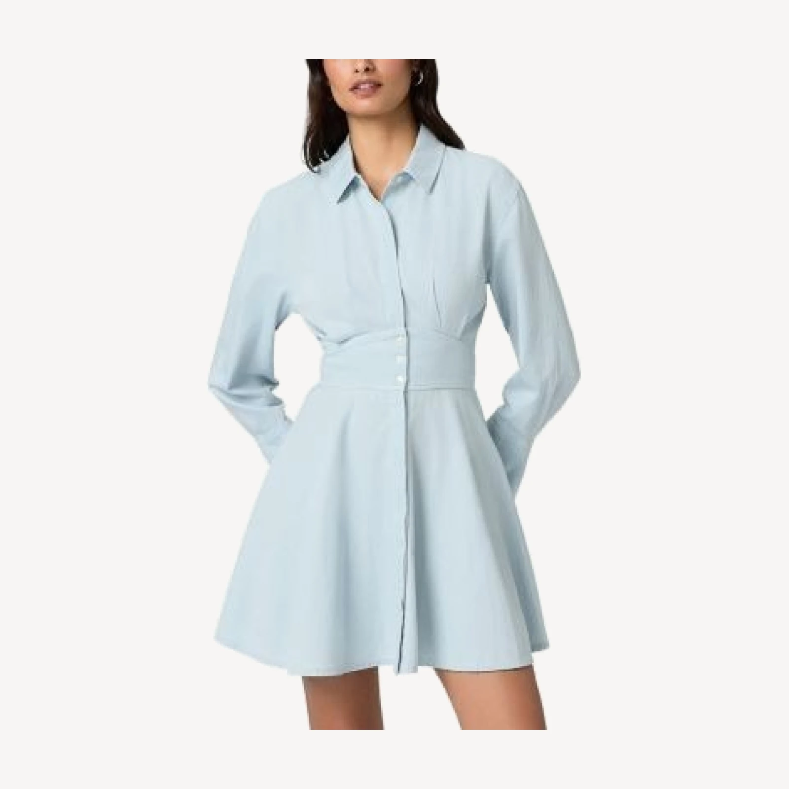 Paige Sandrine Structured Waist Dress