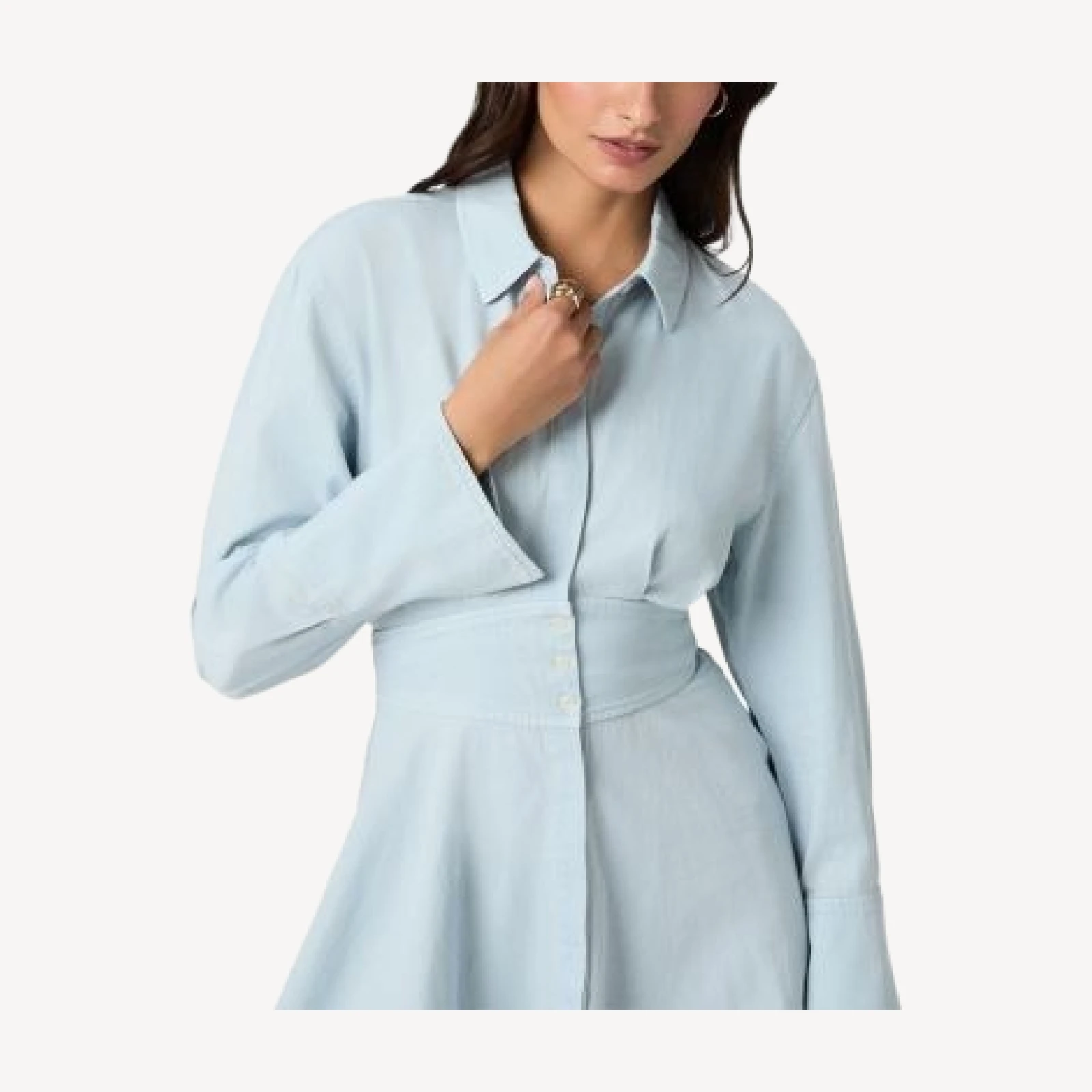 Paige Sandrine Structured Waist Dress