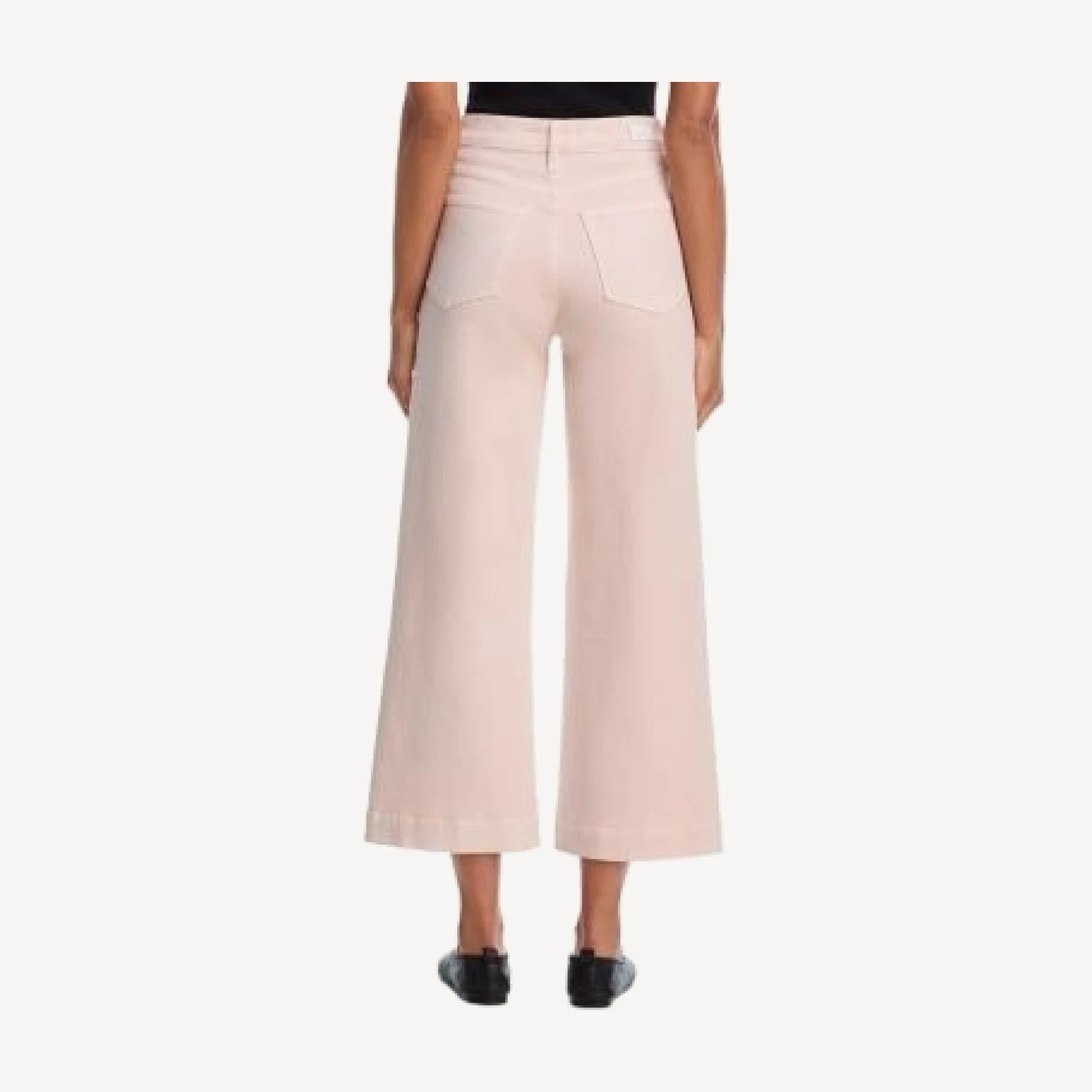 Paige Anessa High Rise Wide Leg Jeans in Vintage Rosa