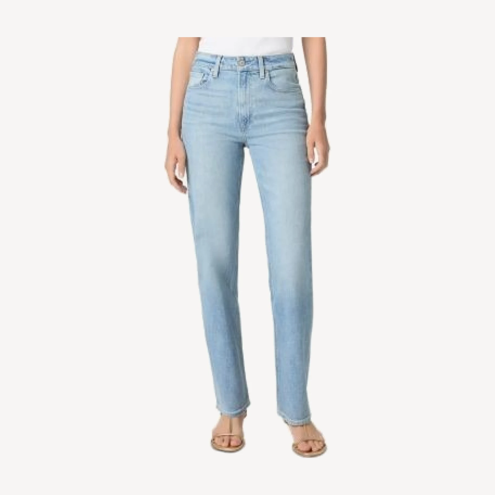 Paige Stevie 31 High Rise Straight Jeans in Audubon