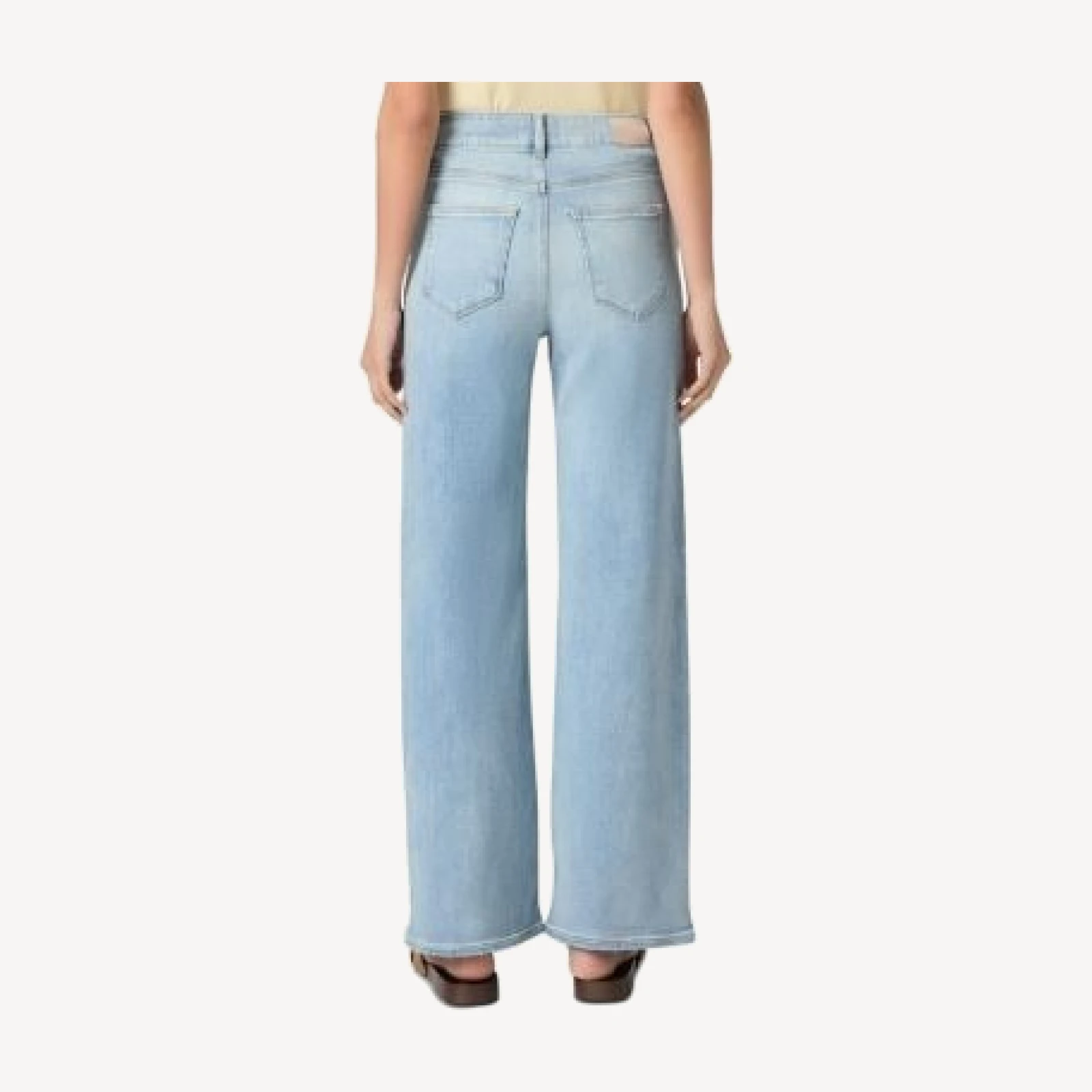 Paige Anessa High Rise Wide Jeans in Coliseum