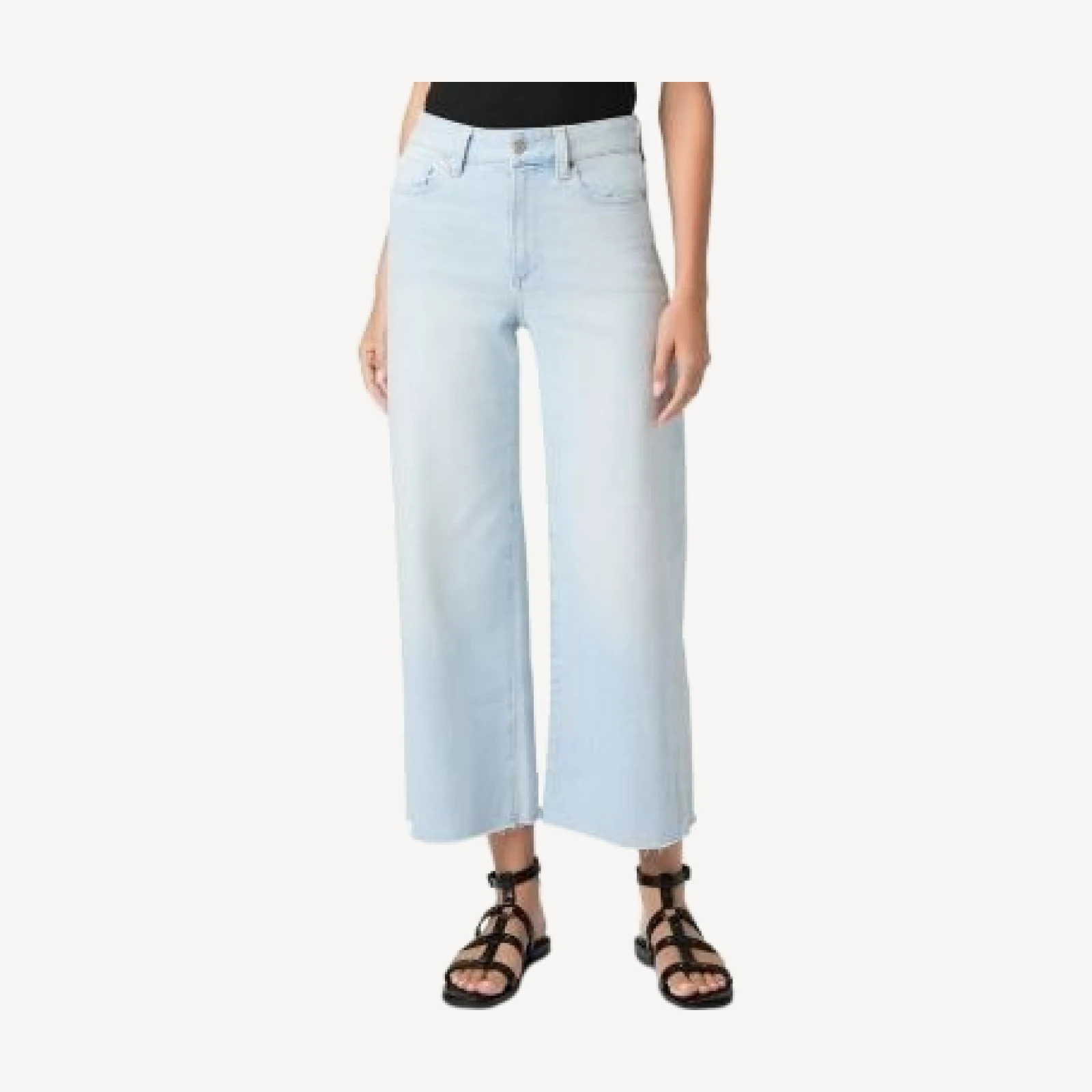 Paige Anessa High Rise Ankle Wide Leg Jeans in Motif