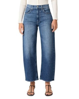Paige Arellia High Rise Barrel Leg Jeans in Stoneview