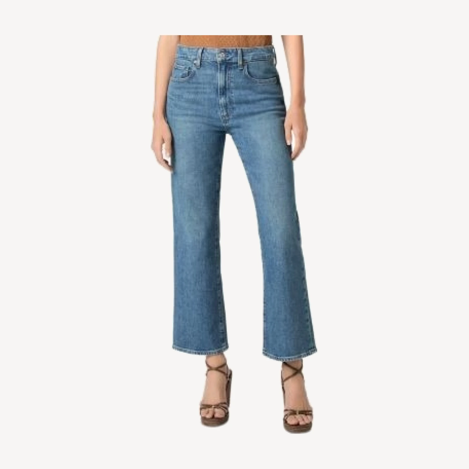 Paige Stevie High Rise Ankle Bootcut Jeans in Exposition