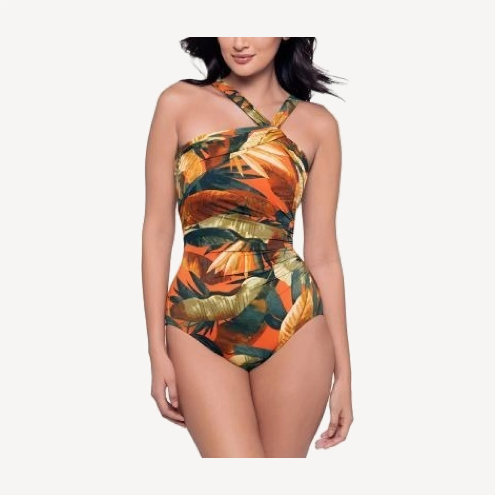 Miraclesuit Tropical Sole Europa Twist One Piece Swimsuit