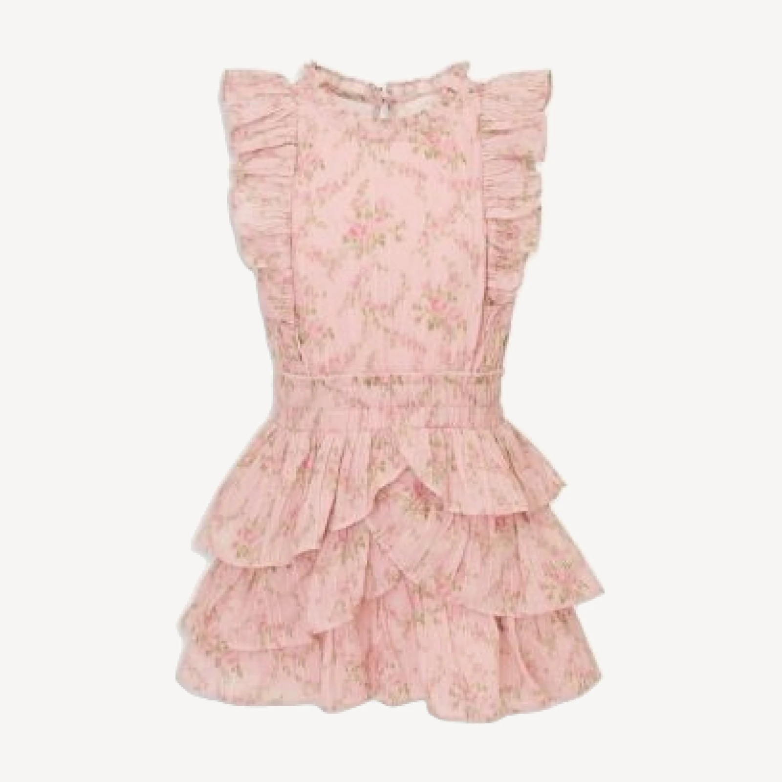 LoveShackFancy Girls' Decker Ruffled Dress - Little Kid