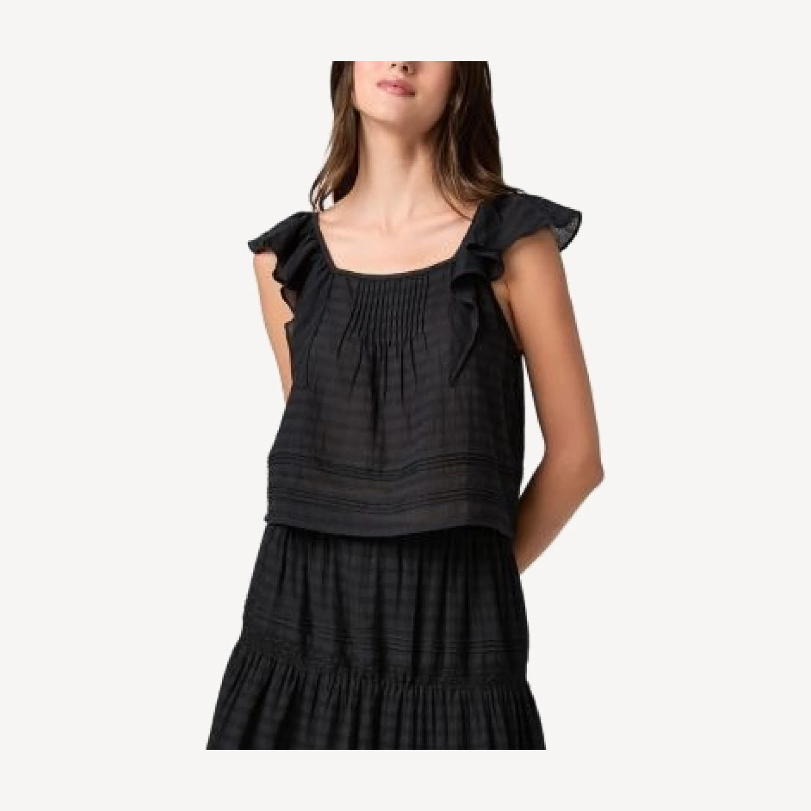 Paige Oaks Pintuck Top