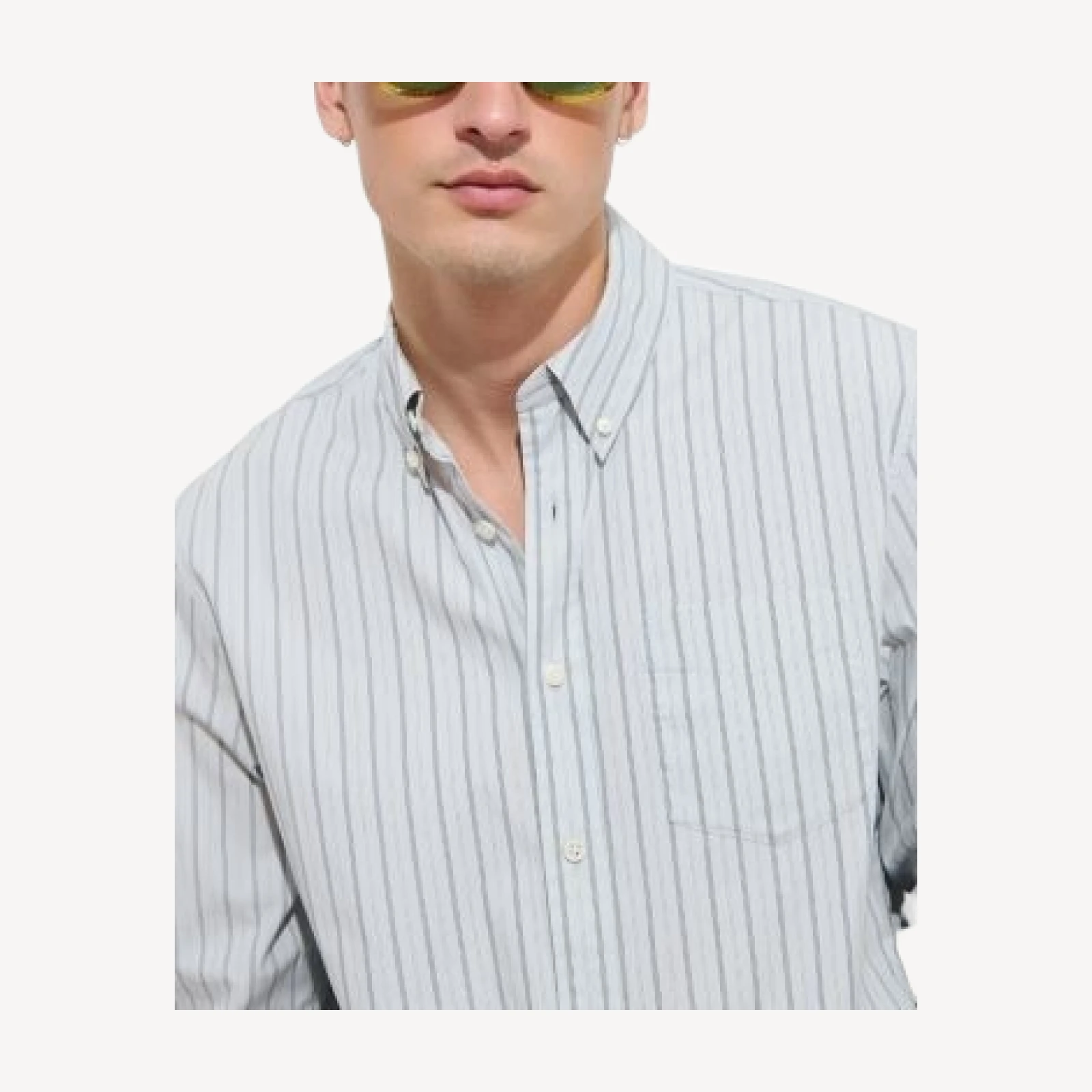Alex Mill Striped Cotton Poplin Long Sleeve Shirt