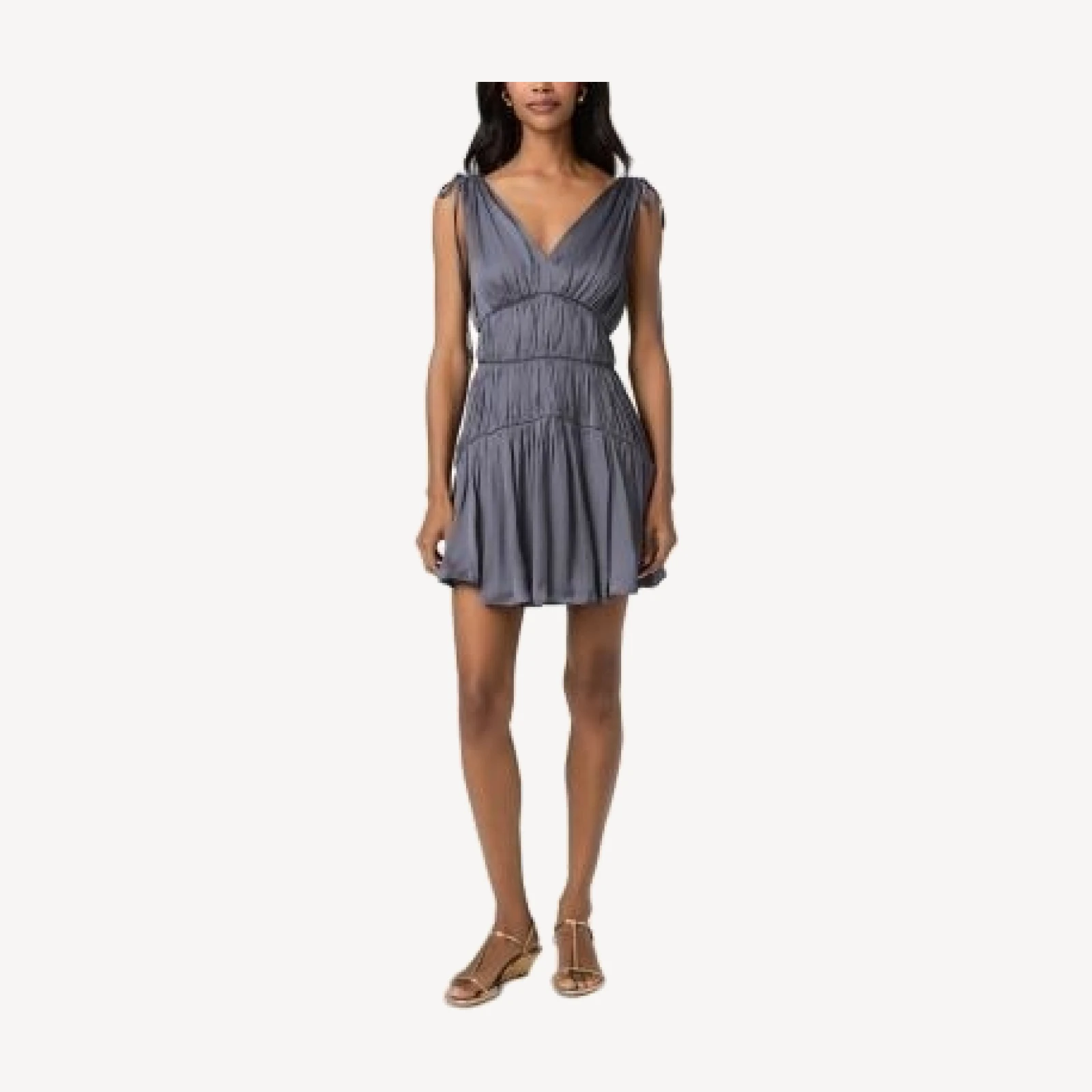 Paige Otis Sleeveless Tiered Dress