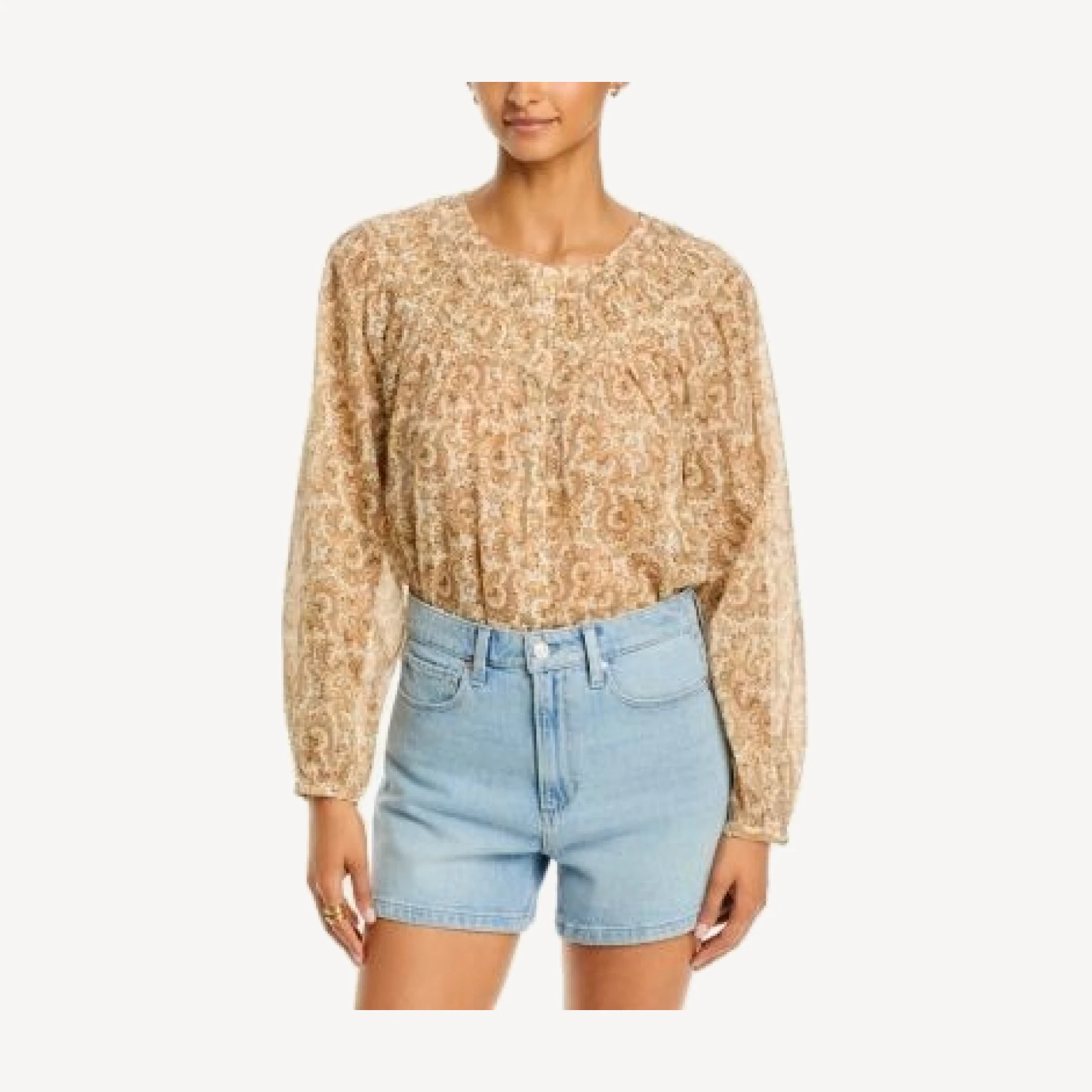 Paige Zoia Smocked Blouse
