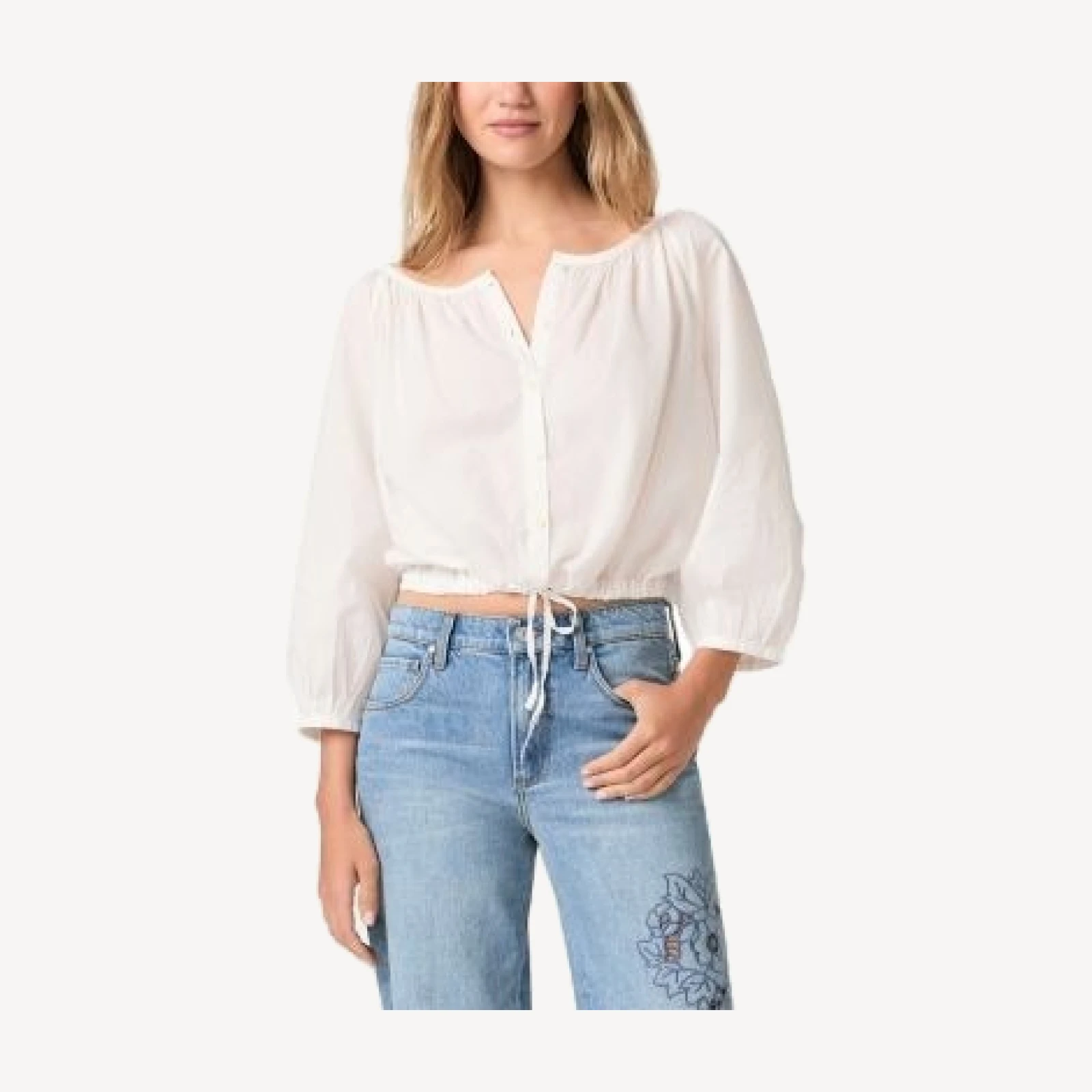 Paige Kinzie Tie Hem Blouse