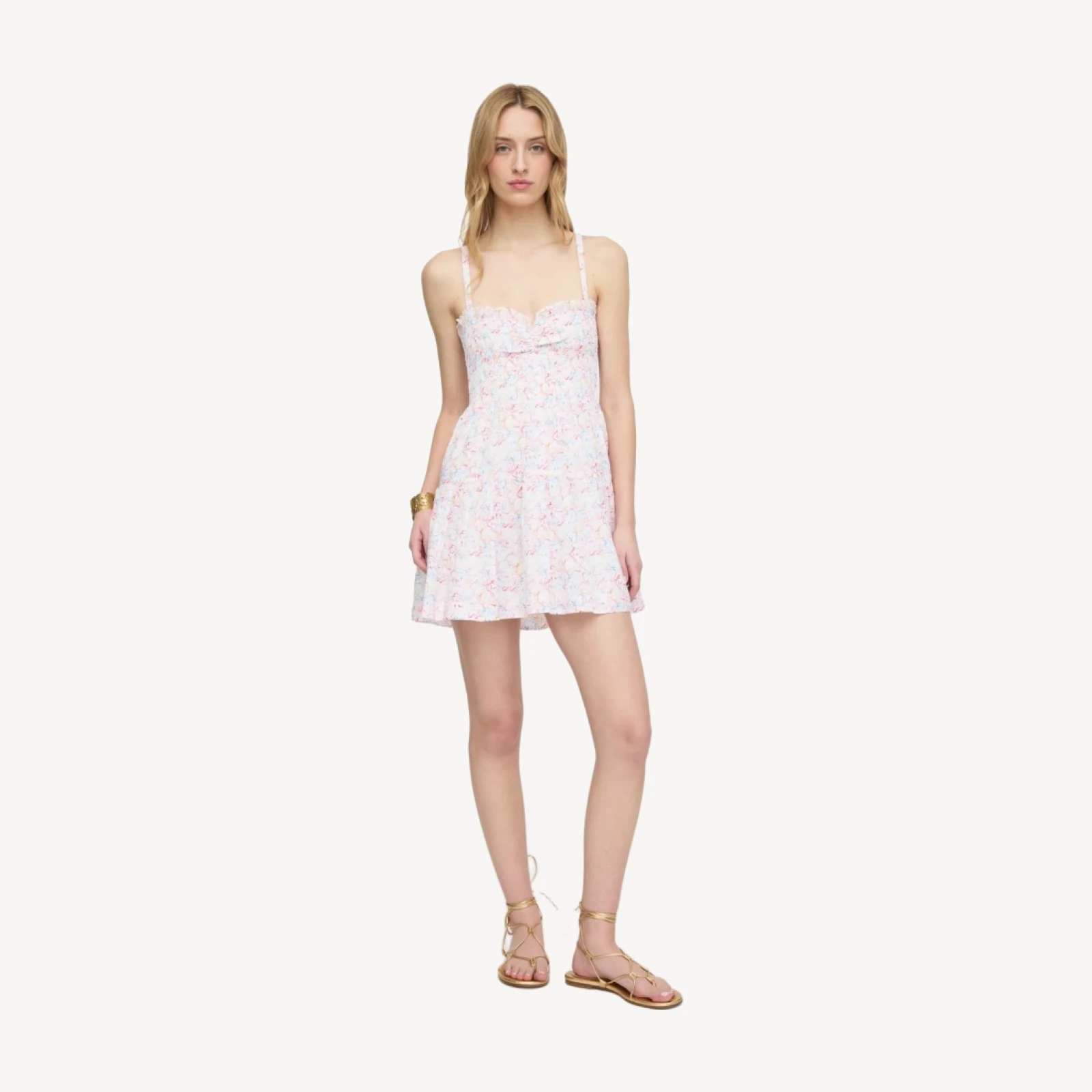 The Rebecca Mini Nap Dress - Camo Fish