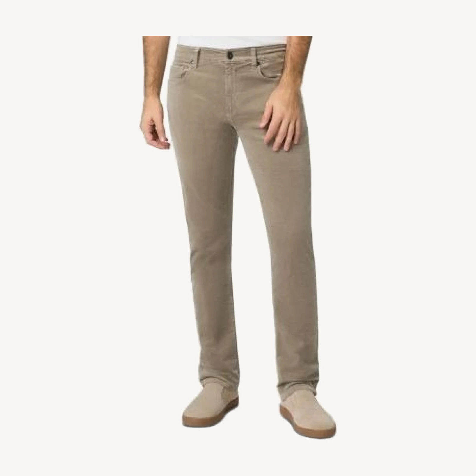 Paige Federal Cotton Blend Slim Straight Fit Pants