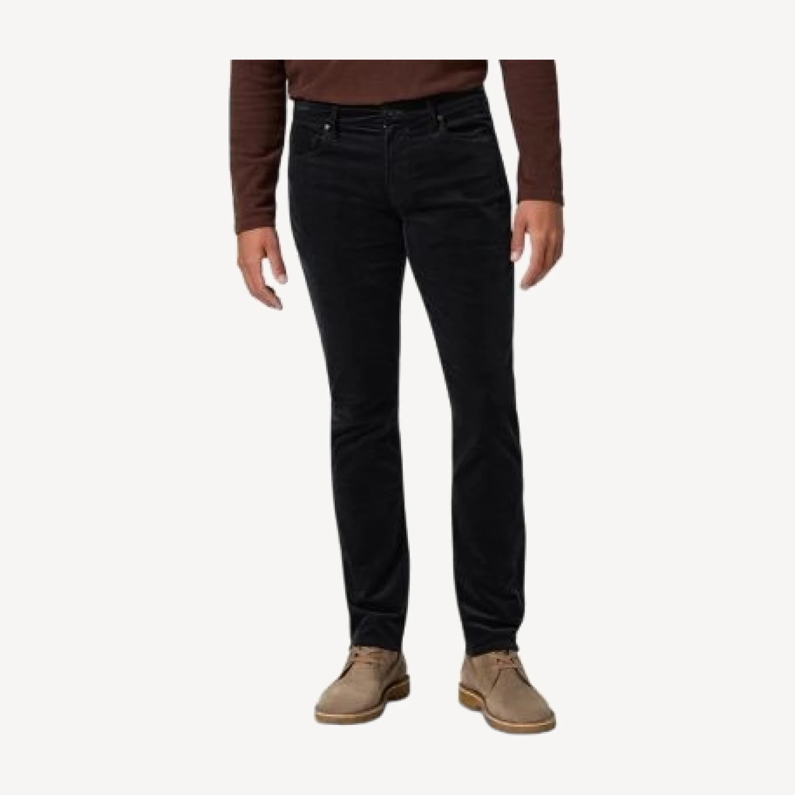 Paige Federal Slim Straight Fit Corduroy 32 Pants in Deep Anchor Cord