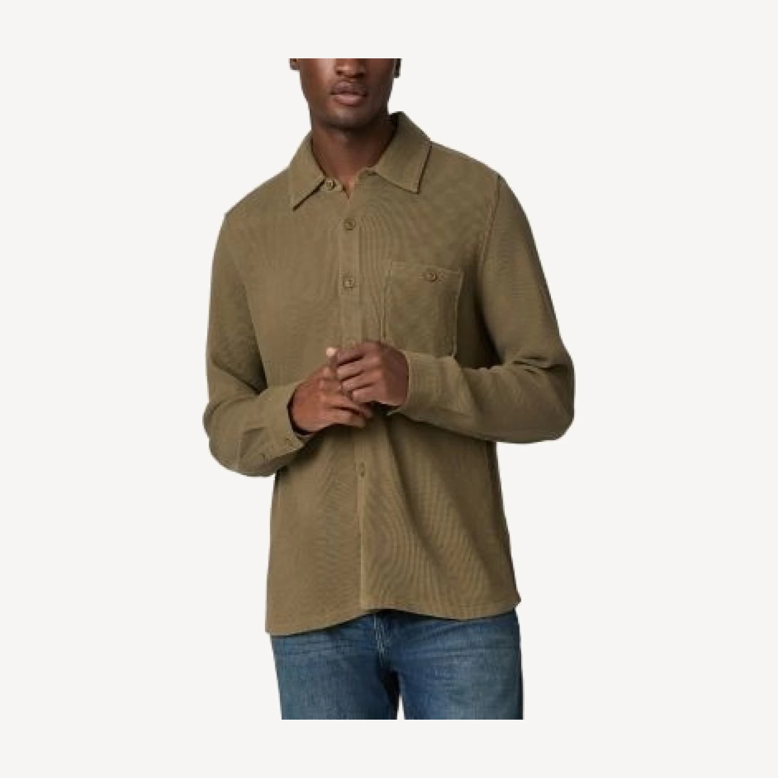 Paige Hollander Cotton Waffle Pocket Shirt