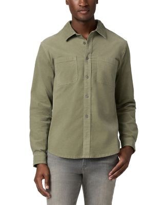 Paige Carmody Cotton Blend Micro Cord Pocket Shirt
