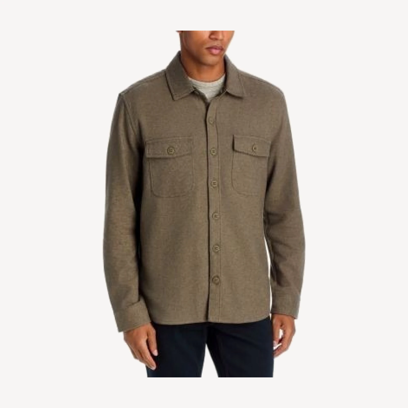 Paige Seymore Cotton Flap Pocket Overshirt