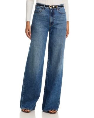 Paige Frances High Rise Wide Leg Jeans in Serata