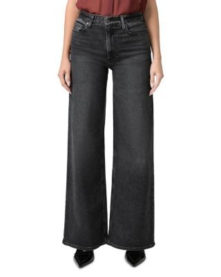 Paige Frances High Rise Wide Leg Jeans in Mezzanote