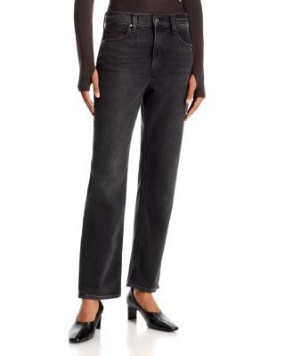 Paige Reece High Rise Ankle Slim Jeans in Somber Night