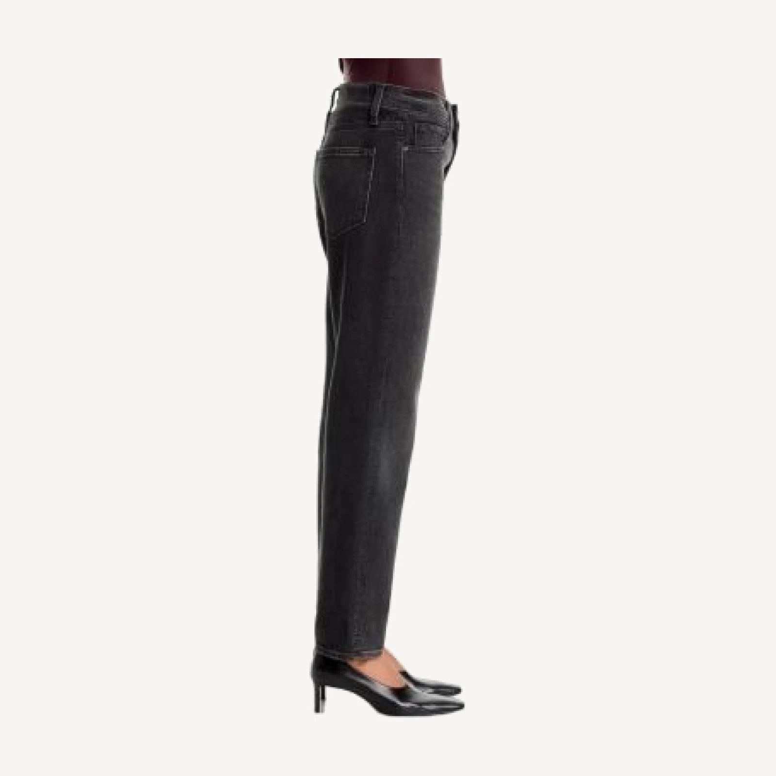 Paige Reece High Rise Ankle Slim Jeans in Somber Night