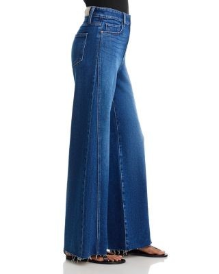 Paige Anessa High Rise Wide Leg Jeans in Hollyhock