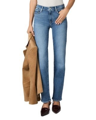 Paige Mason High Rise Straight Jeans in Antica