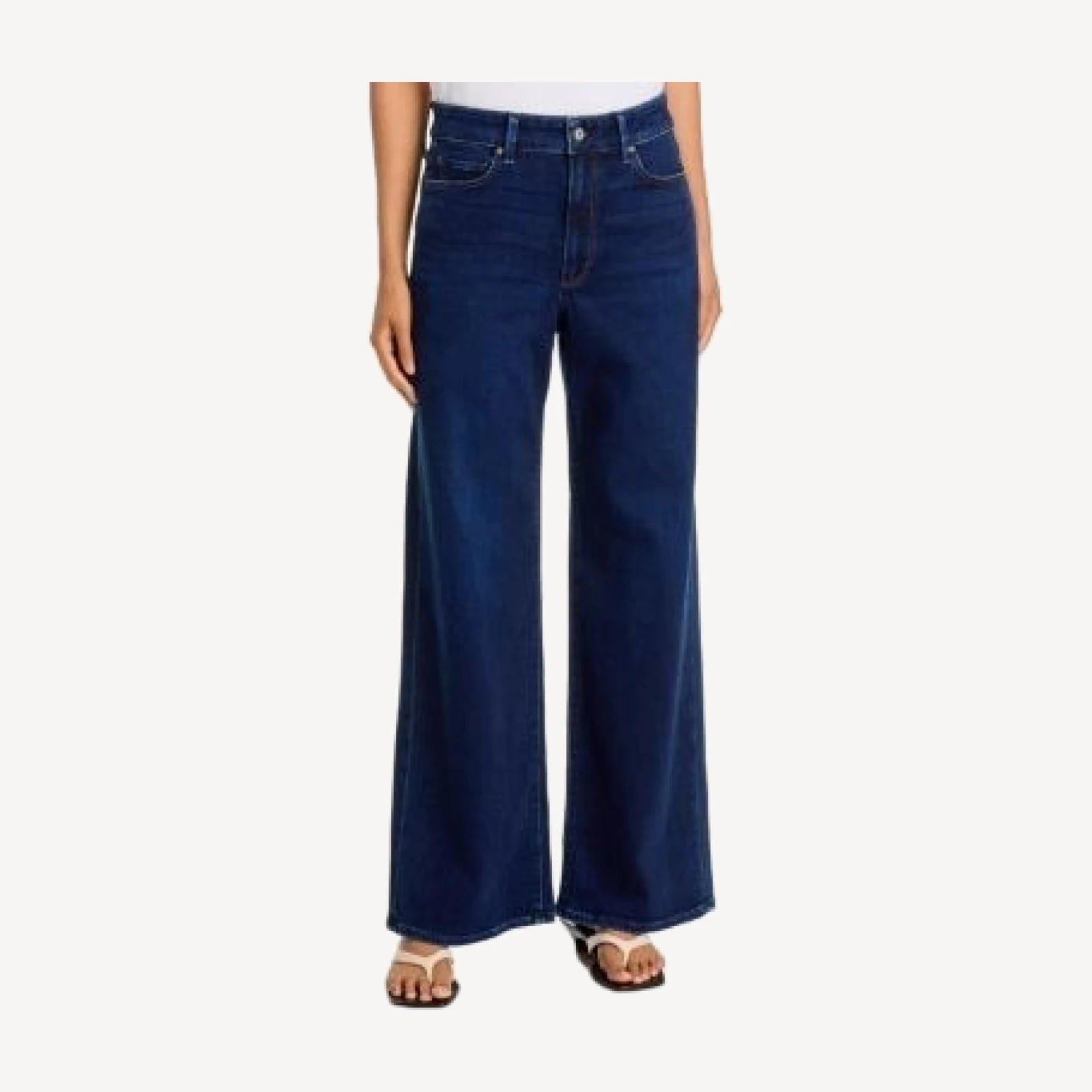Paige Anessa High Rise Wide Leg Jeans in Amagansett