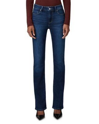 Paige Manhattan High Rise Bootcut Jeans in Straight A
