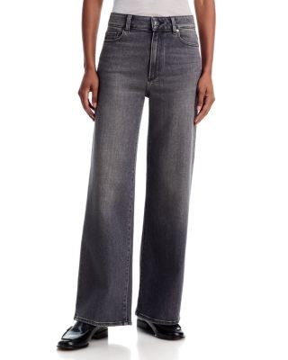 Paige Anessa High Rise Wide Leg Jeans in Malibu Mist