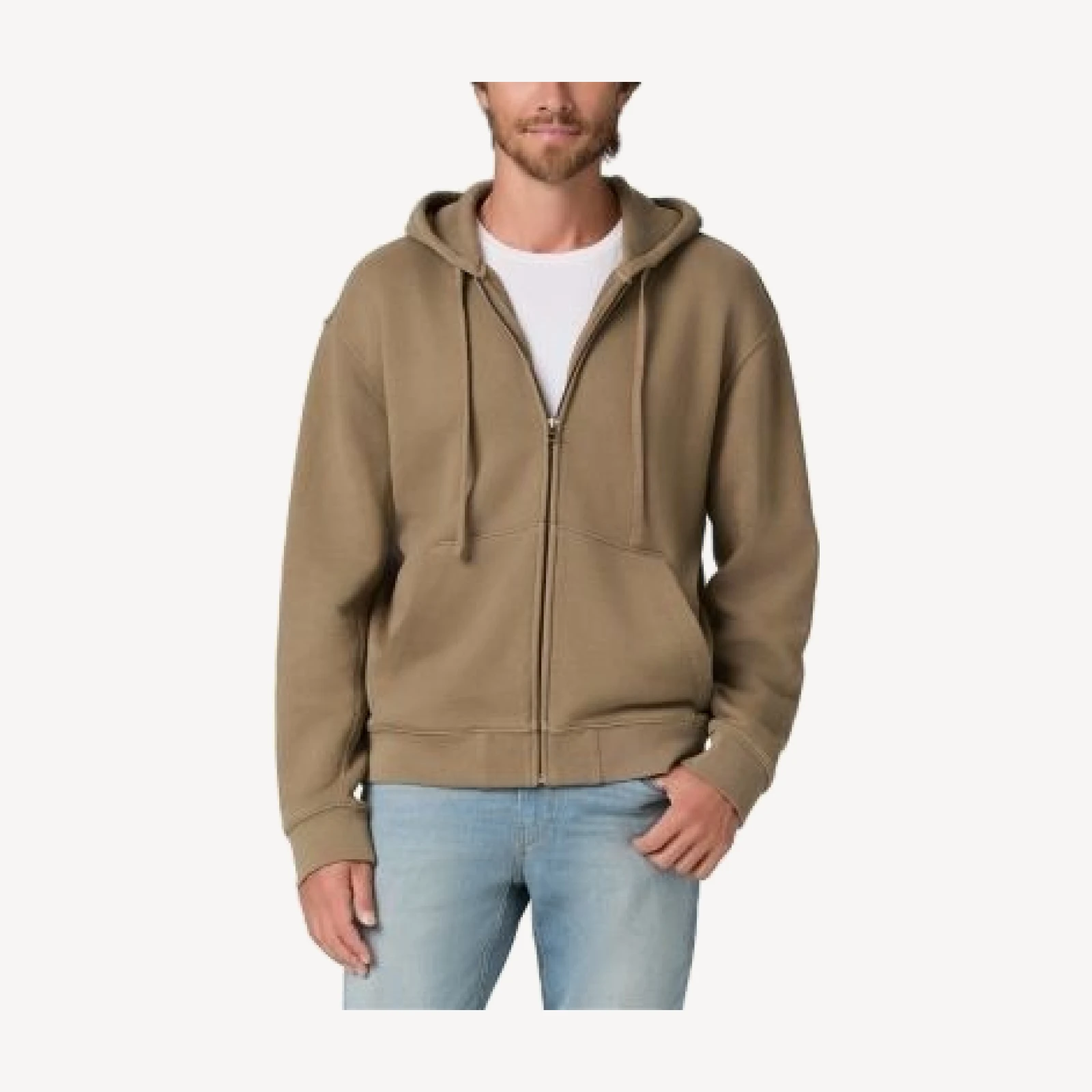 Paige Avon Full Zip Cotton Hooded Sweatshirt