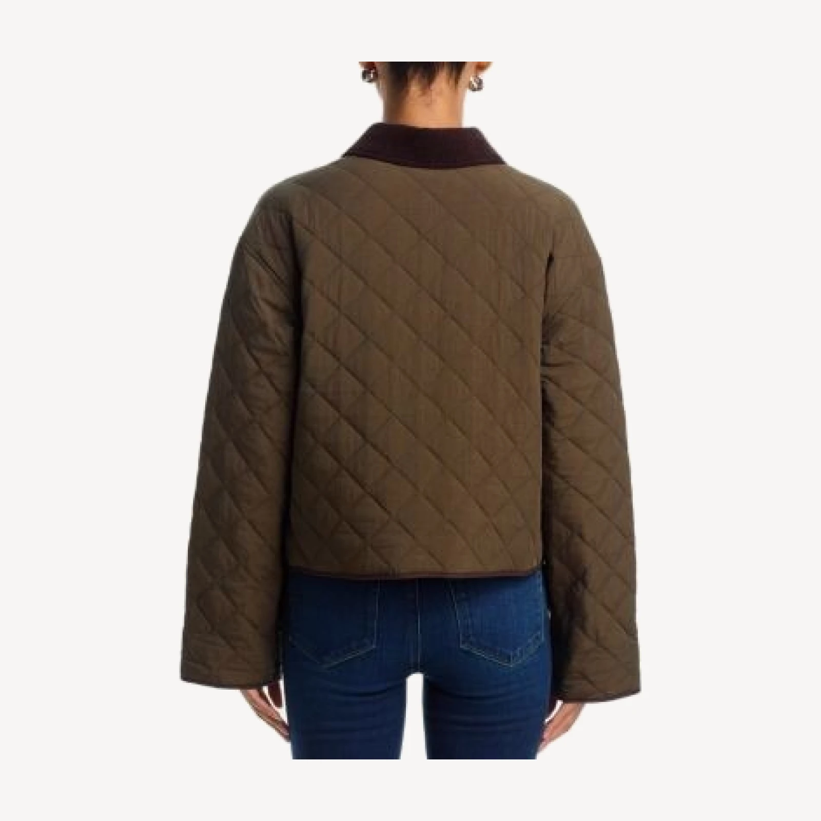 Paige Caleb Corduroy Trim Jacket