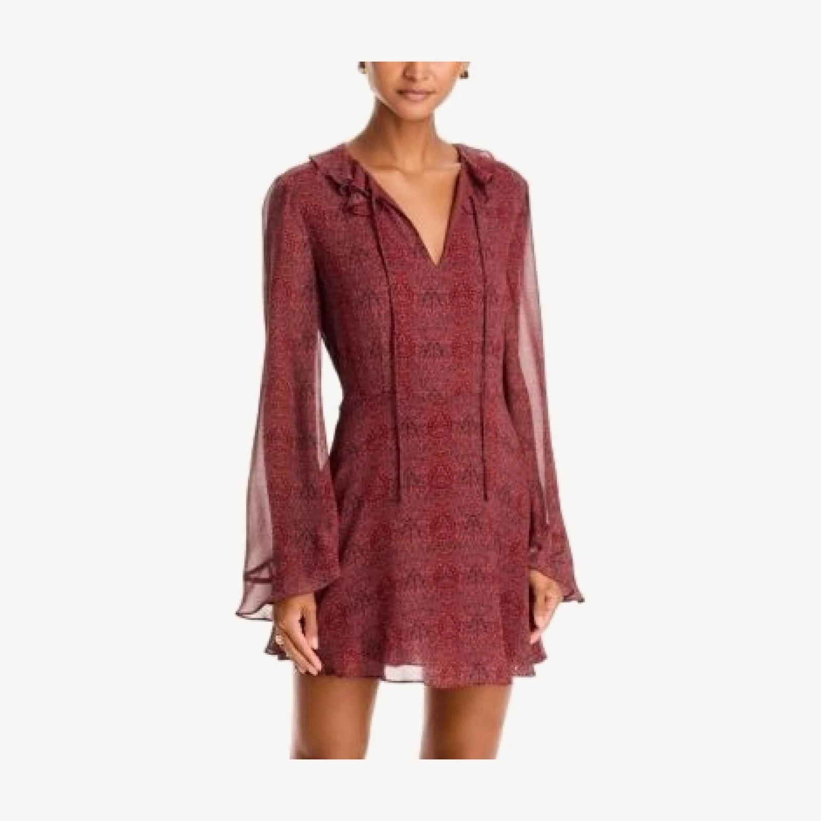 Paige Elspeth Silk Mini Dress