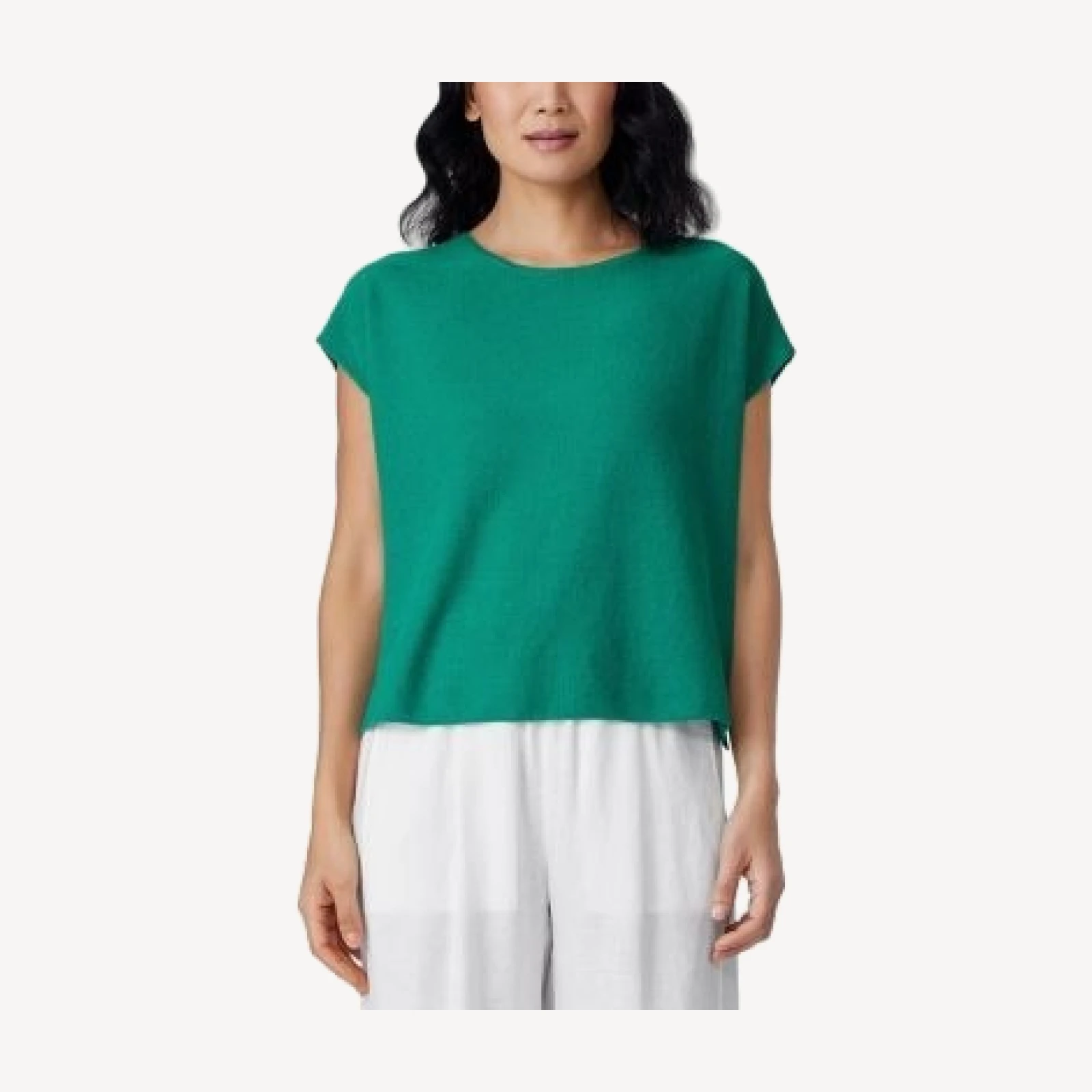 Eileen Fisher Boxy Cap Sleeve Top