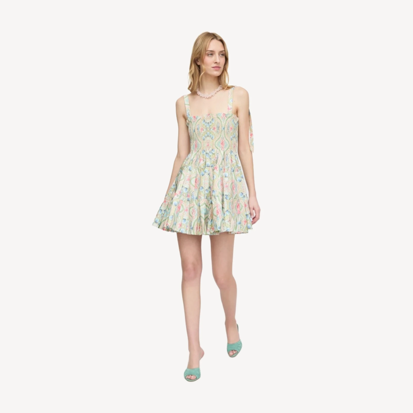 The Ribbon Charlotte Nap Dress - Sea Scroll