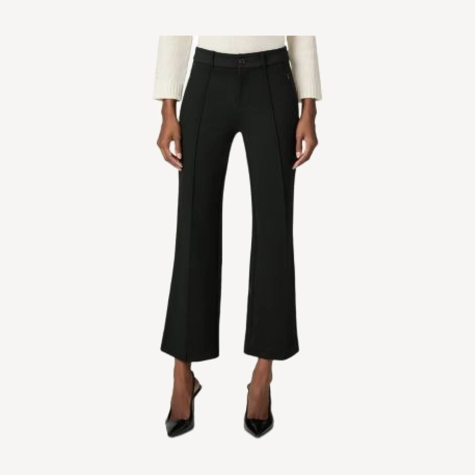 Paige Monterey Ponte Cropped Flare Pants