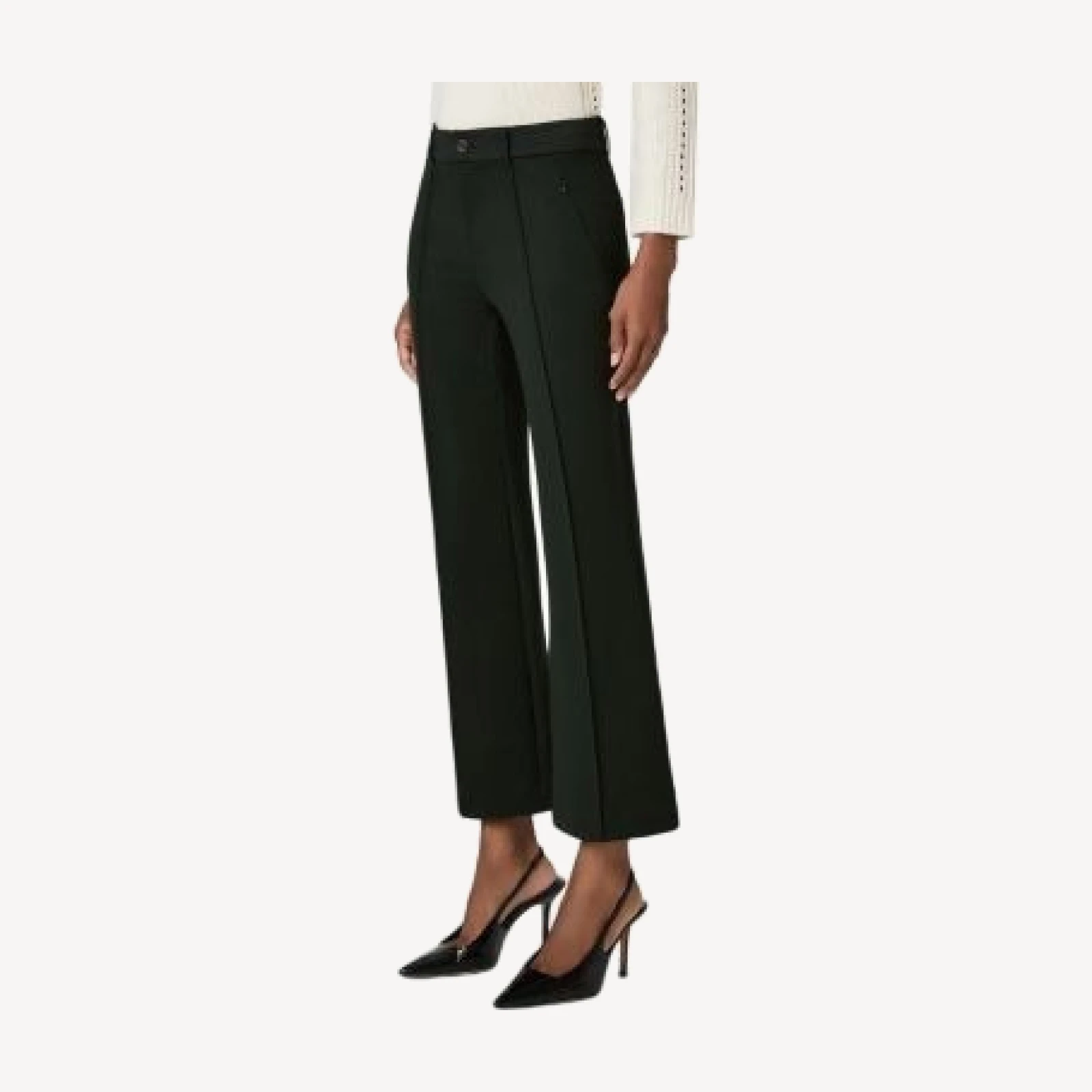 Paige Monterey Ponte Cropped Flare Pants