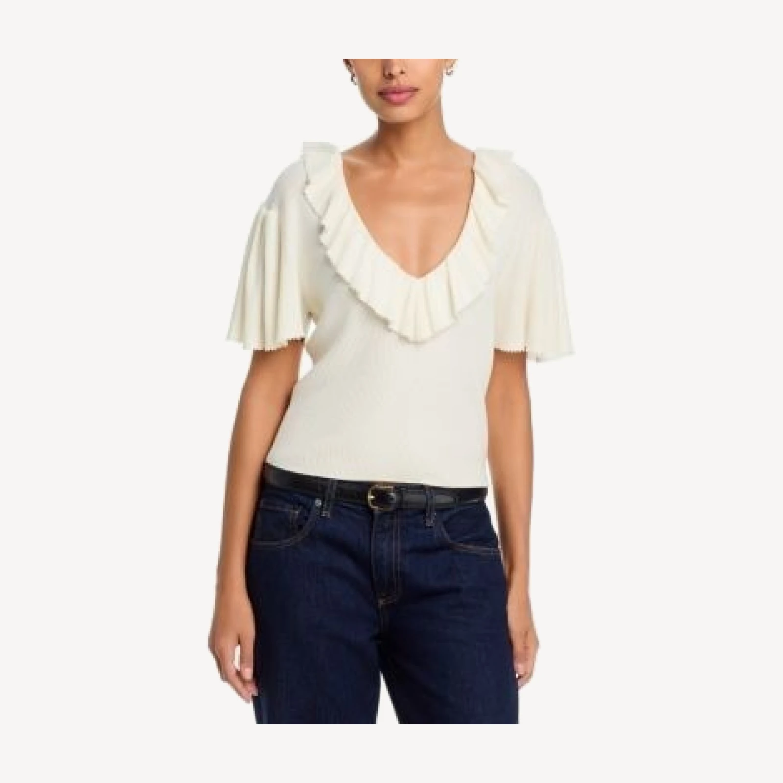 Paige Inaya Merino Wool & Cotton Top