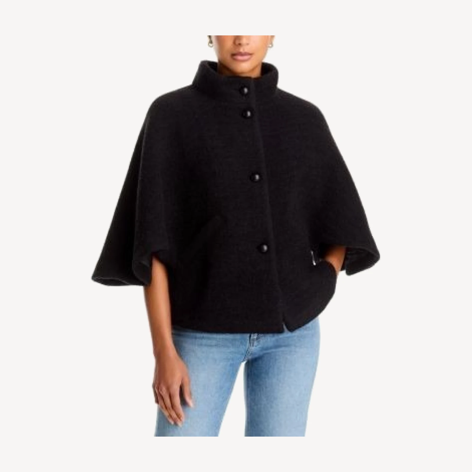 Paige Alberta 3/4 Sleeve Cape Coat