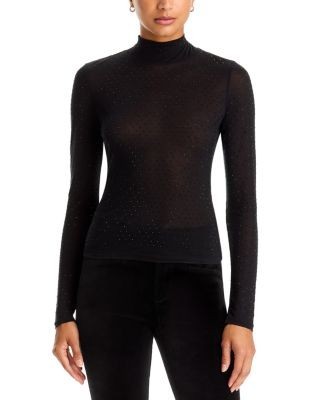 Paige Ursula Embellished Mock Neck Top