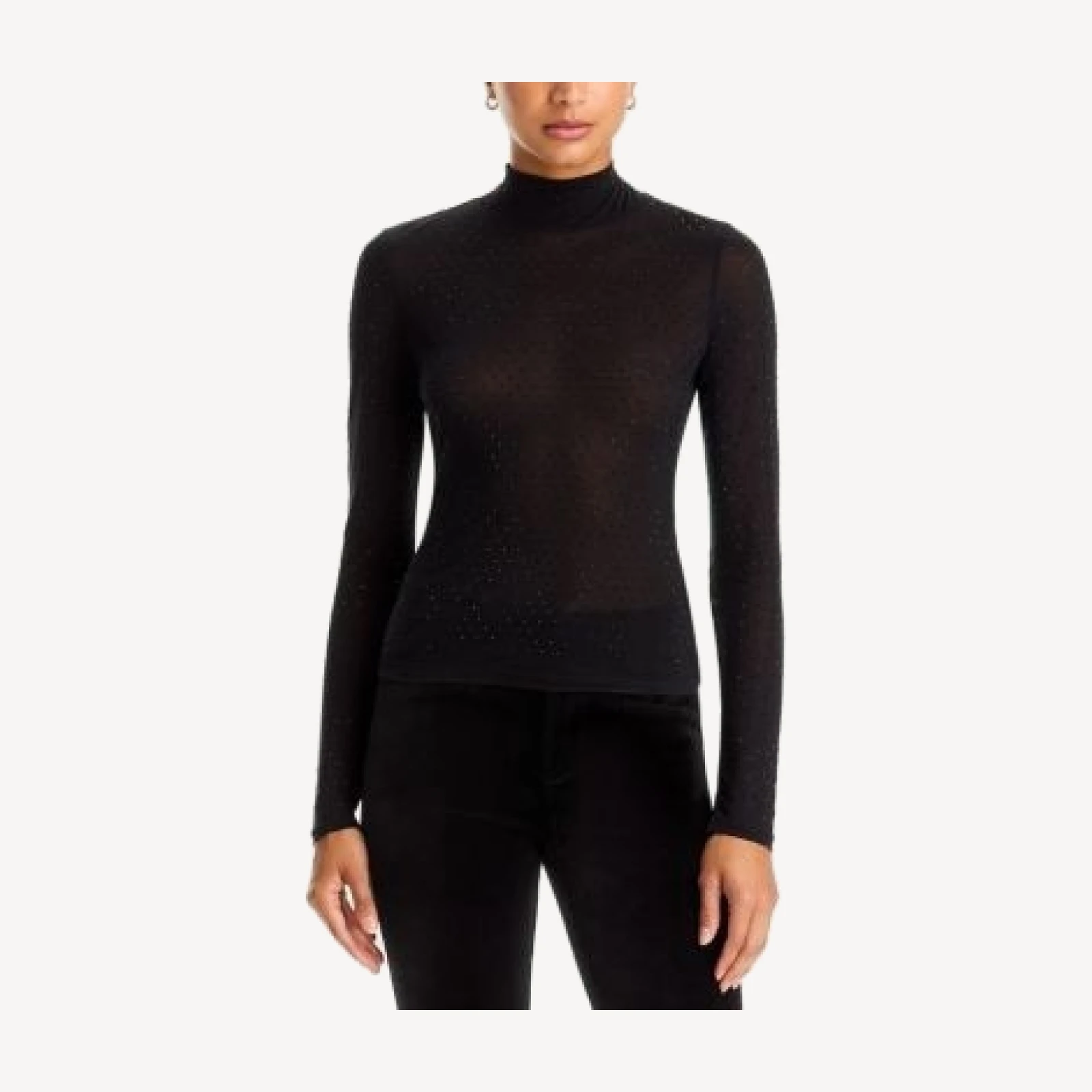 Paige Ursula Embellished Mock Neck Top