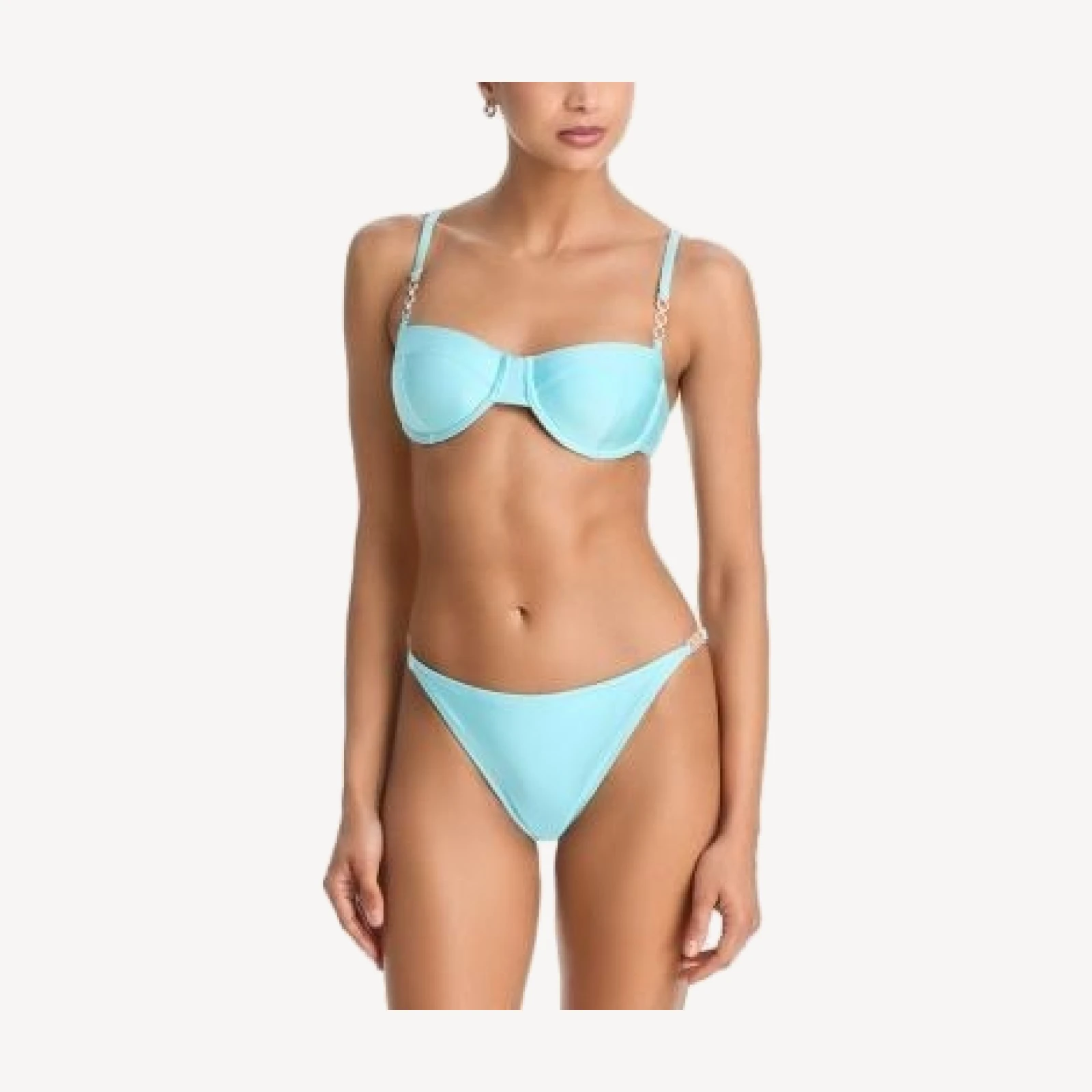 L'Agence Alexandria Ring Solid Bikini Top