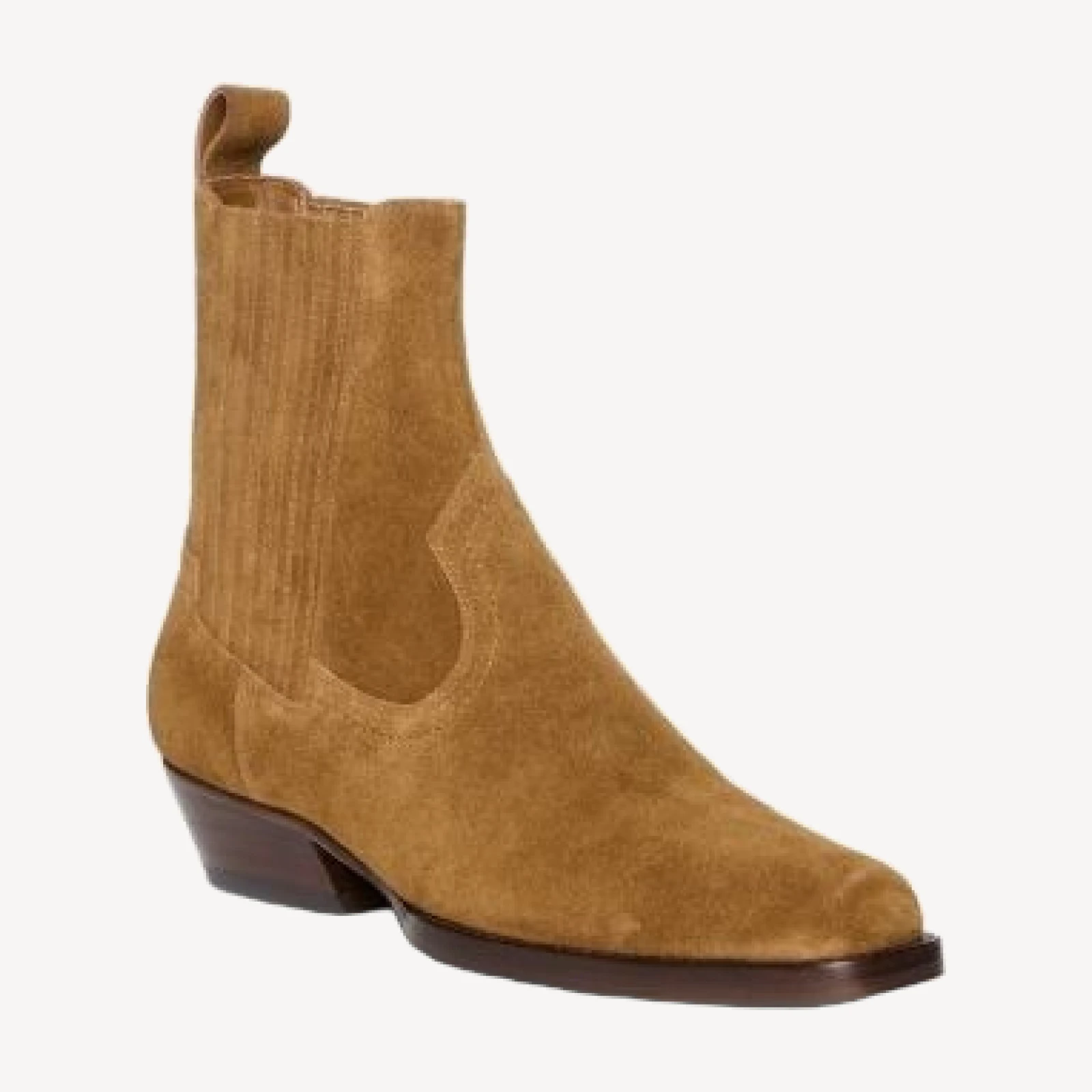 Paige Women's Greta Suede Western Chelsea Boots